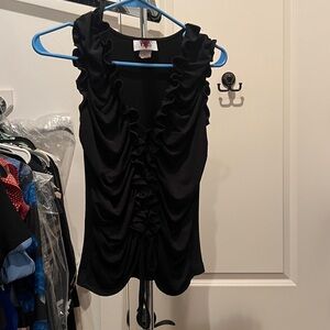 VENUS Black Sleeveless Top